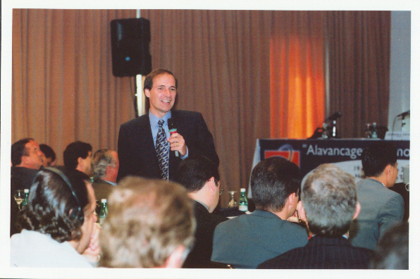 Dr Patrick Dixon speaking at a seminar